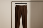 GUABELLO WOOL BROWN DRESS PANT