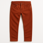 Rust 5 pocket stretch jean