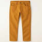 Autumn Gold colored 5 pocket stretch jean