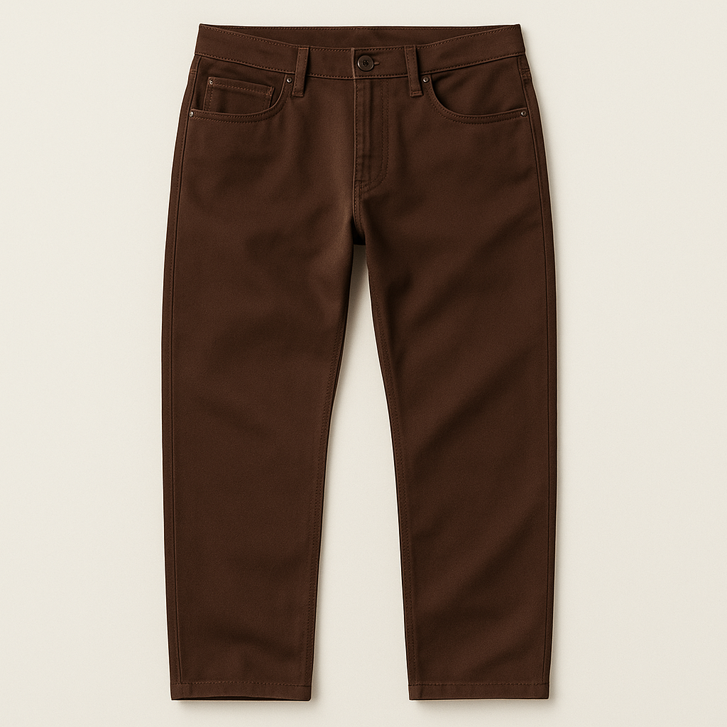 5 pocket chocolate casual pant