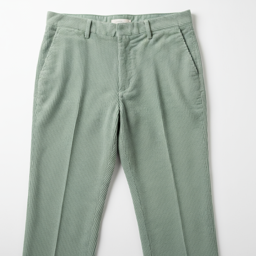 Hiltl soft sage green corduroy trouser