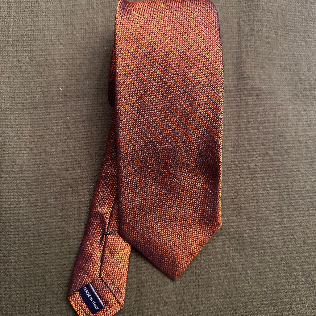 Orange Silk Made in Italy Tie