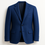 The JF Price' Royal Blue Cashmere two button, notch lapel jacket.