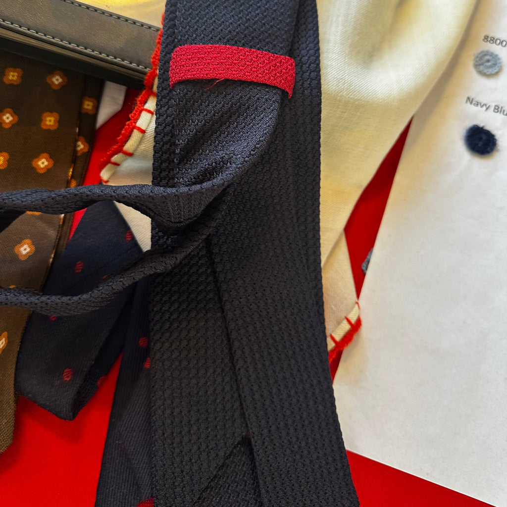 Navy Grenadine Tie