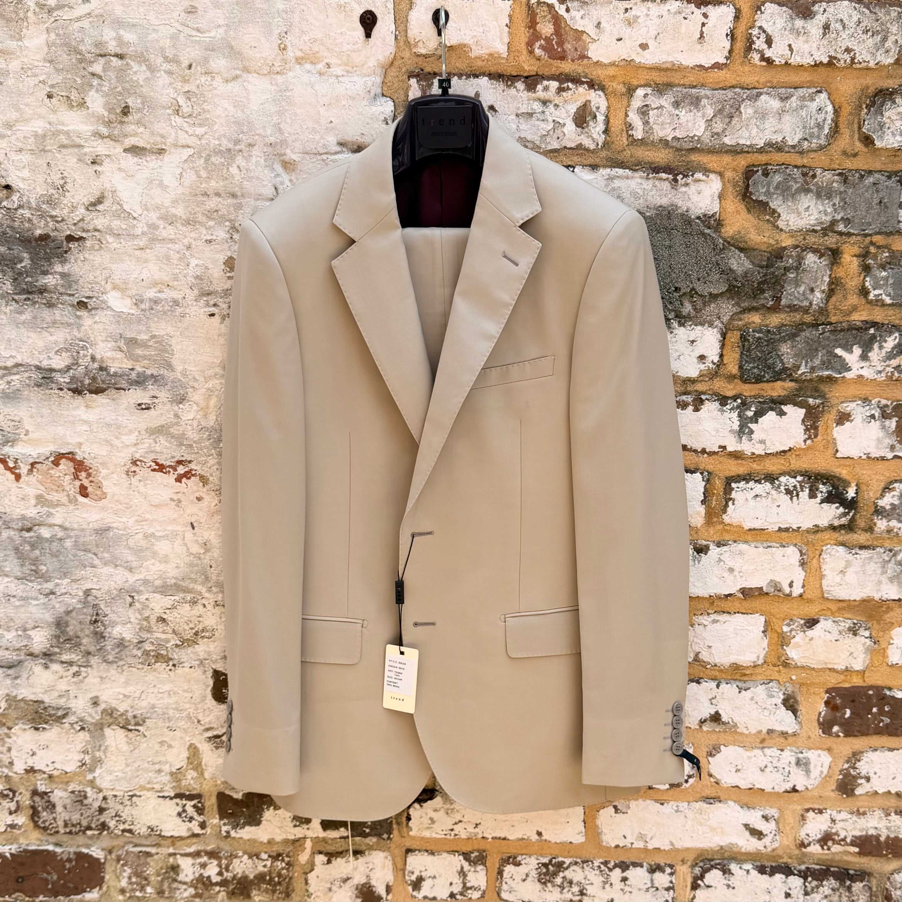 100% wool suit 