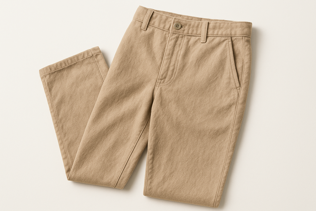 brushed cotton casual pants