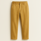 gold colored cotton pant